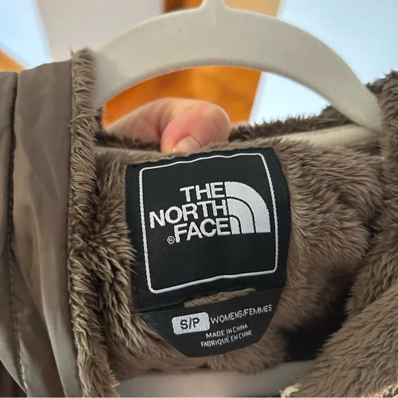 The North Face Women’s Small S Brown Hooded Fleece Zip Up Jacket - Picture 3 of 4